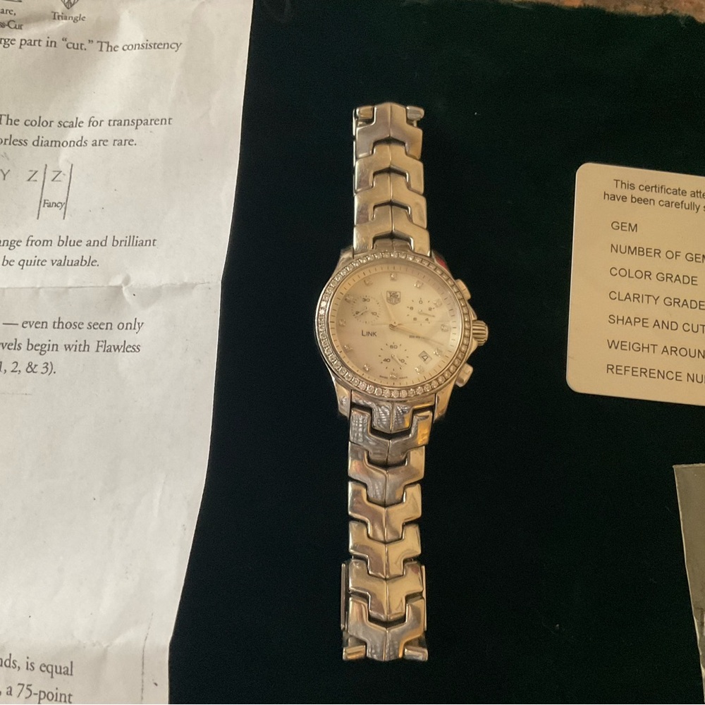 Authentic Tag Heuer Link Women’s Diamond Watch